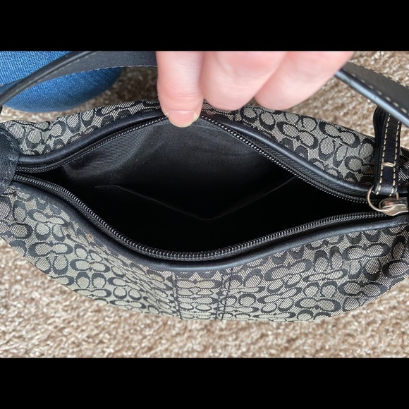 Gray & Black Coach mini bucket bag - Picture 4 of 4